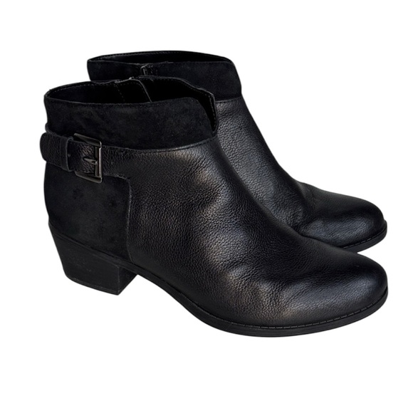 Naturalizer Shoes - Naturalizer Wanya Black Leather Ankle Boots Size 8.5 W
